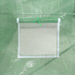 vidaXL Serre avec cadre en acier vert 40 m² 10x4x2 m