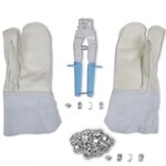 Ensemble d'accessoires fil de fer (Gants  queues d'arondes  pince)