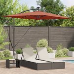 vidaXL Parasol banane à mât déporté Couleur terre cuite