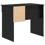 vidaXL Bureau avec tiroir Chêne noir 90 x 49 x 75 cm Bois d'ingénierie
