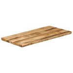 vidaXL Dessus de table bord vivant 110x60x3 8 cm bois de manguier brut