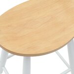 vidaXL Chaises de salle à manger 2 Pièces Blanc 46 x 37 x 63 cm