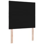 Tête de lit LED vidaXL design blocs de diamant noire 90 cm en tissu