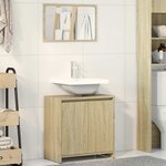 vidaXL Ensemble de meubles de salle de bain 2 Pièces chêne sonoma
