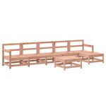 vidaXL Salon de jardin 7 Pièces bois massif douglas