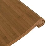 vidaXL Tapis rectangulaire marron 80x1000 cm bambou