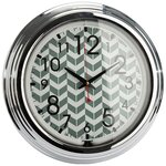 Horloge néon chevron 43 cm