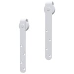 vidaXL Kit mini de porte d'armoire coulissante Acier au carbone 200 cm