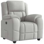 vidaXL Fauteuil inclinable gris nuage tissu