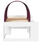 vidaXL Lit haut pour enfants avec rangement Blanc et rouge