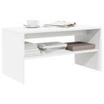 vidaXL Meuble TV blanc 60x40x40 cm bois d'ingénierie