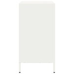 vidaXL Buffet blanc 68x39x73 5 cm acier laminé à froid