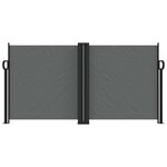vidaXL Auvent latéral rétractable anthracite 120x600 cm