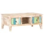 vidaXL Table basse 100x55x40 cm Bois d'acacia brut