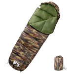 vidaXL Sac de couchage momie pour adultes camping 3 saisons
