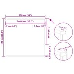vidaXL Store enrouleur occultant largeur du tissu 146 6 cm polyester