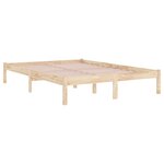 Vidaxl cadre de lit bois massif 160x200 cm