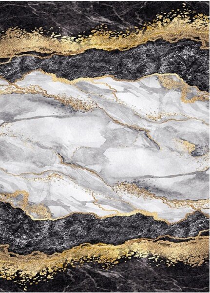 Tapis d'intérieur GOLD 80 x 150 cm - Noir
