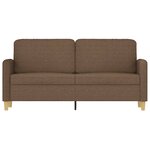 vidaXL Canapé à 2 places Marron 140 cm Tissu
