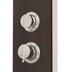 vidaXL Système de panneau de douche Verre Marron