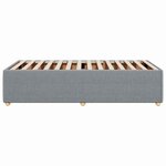 vidaXL Cadre de lit sans matelas gris clair 80x200 cm tissu