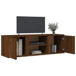 vidaXL Meuble TV chêne marron 120x34x37 cm bois d'ingénierie