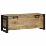 vidaXL Coffres de rangement 80 x 30 x 30 cm Bois de manguier massif