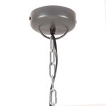 vidaXL Lampe suspendue industrielle 58 cm Gris E27