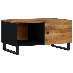 vidaXL Table basse 80x50x40 cm Bois de manguier solide et d'ingénierie