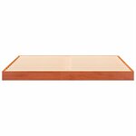 vidaXL Cadre de lit sans matelas cire marron 140x200cm bois pin massif