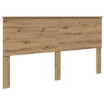 vidaXL Cadre de lit Chêne artisan 180 x 200 cm Pin massif