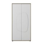 Armoire 2 portes - bois et blanc