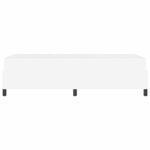 vidaXL Cadre de lit avec matelas Blanc 90 x 200 cm tissu