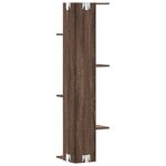 vidaXL Étagère d'angle murale chêne marron bois d'ingénierie