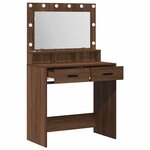 vidaXL Table de Toilette Chêne brun 79 x 41 x 135 cm Bois d'ingénierie