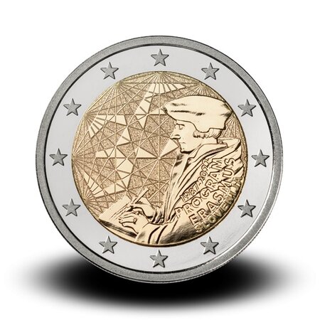 Pièce de monnaie 2 euro commémorative Slovénie 2022 BE - Programme Erasmus
