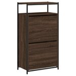 vidaXL Armoire à chaussures chêne marron 60x34x112cm bois d'ingénierie