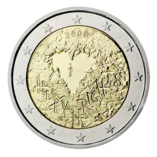 2 euros commémorative Finlande 2008 - Droits de l'homme.