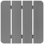 vidaXL Table d'appoint Gris clair 38 x 38 x 46 cm Polyéthylène