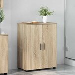vidaXL Cabinet de salle de bain Chêne sonoma 60 x 35 x 80 cm
