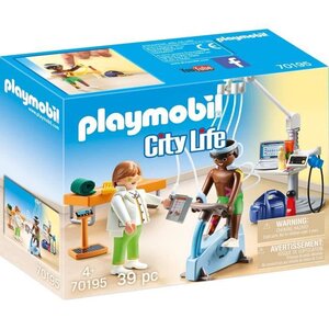 Playmobil 70195 - city life l'hôpital - cabinet de kinésithérapeute