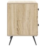 vidaXL Cabinet de chevet 2 Pièces Chêne Sonoma 43 x 34 5 x 47 5 cm