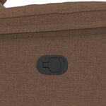 vidaXL Fauteuil de massage inclinable Marron Tissu