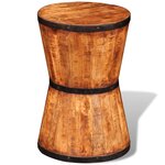 vidaXL Tabouret sablier Bois de manguier brut