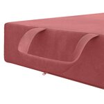 vidaXL Canapé-lit pliable 90 x 67 x 45 cm Rose