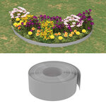 vidaXL Bordures de jardin 3 Pièces gris 10 m 20 cm polyéthylène