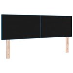 Headboard LED vidaXL Capitonné Bleu Foncé 72 cm Velours