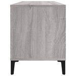 vidaXL Armoire à disques sonoma gris 100x38x48 cm bois d'ingénierie