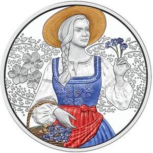 Pièce de monnaie en Argent 10 Euro g 16.82 Millésime 2025 Traditional and Trendy AUFDIRNDLN-LINEN