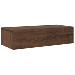 vidaXL Étagère murale avec tiroirs chêne marron bois d'ingénierie